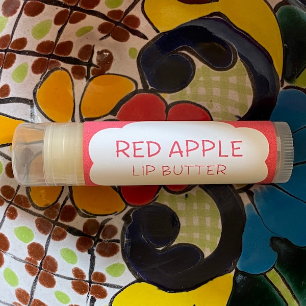 Red Apple Lip Butter ~ Lip Balm ~ Lip Moisturizer ~ Lip Gloss ~ Shea Butter Balm ~ Lip Care