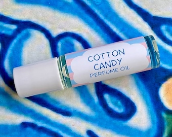Cotton Candy Perfume Oil ~ Roll On Oil ~ Vegan Perfume ~ Roll on Perfume ~ Fragrance Oil