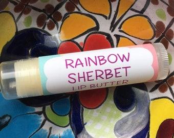 Rainbow Sherbet Lip Butter ~ Lip Balm ~ Lip Moisturizer ~ Lip Gloss ~ Shea Butter Balm ~ Lip Care