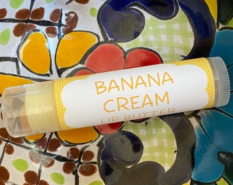 Banana Cream Lip Butter ~ Lip Balm ~ Lip Moisturizer ~ Lip Gloss ~ Shea Butter Balm ~ Lip Care