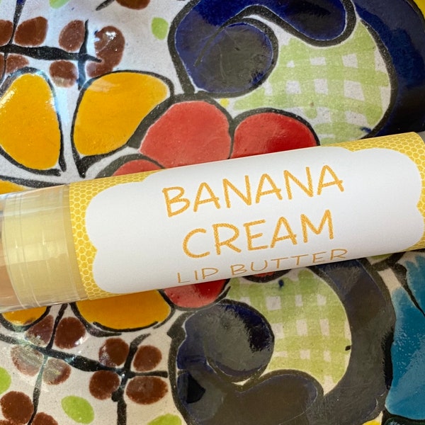 Banana Cream Lip Butter ~ Lip Balm ~ Lip Moisturizer ~ Lip Gloss ~ Shea Butter Balm ~ Lip Care