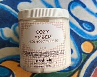 Cozy Amber Aloe Body Mousse ~ Shea Butter Lotion ~ Aloe Lotion ~ Body Cream ~ Body Mousse ~ Body Butter