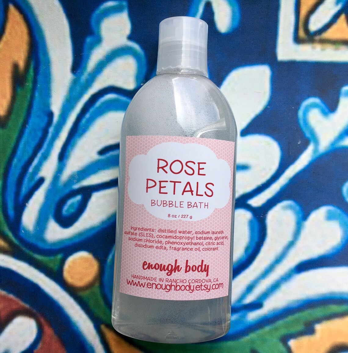 Rose Petals Bubble Bath Liquid Bubble Bath Foaming Bath Etsy