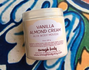 Vanilla Almond Cream Aloe Body Mousse ~ Shea Butter Lotion ~ Aloe Lotion ~ Body Cream ~ Body Mousse ~ Body Butter