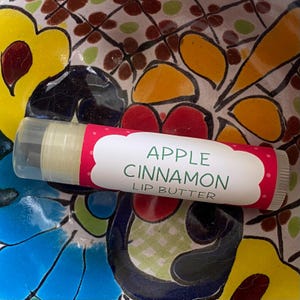Apple Cinnamon Lip Butter ~ Lip Balm ~ Lip Moisturizer ~ Lip Gloss ~ Shea Butter Balm ~ Lip Care image 1
