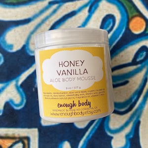 Honey Vanilla Aloe Body Mousse ~ Shea Butter Lotion ~ Aloe Lotion ~ Body Cream ~ Body Mousse ~ Body Butter