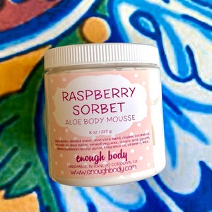 Raspberry Sorbet Aloe Body Mousse ~ Shea Butter Lotion ~ Aloe Lotion ~ Body Cream ~ Body Mousse ~ Body Butter