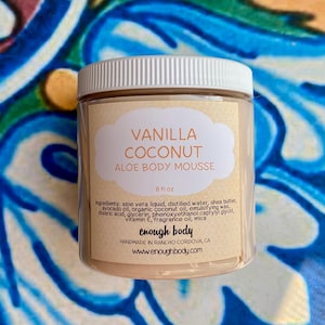 Vanilla Coconut Aloe Body Mousse ~ Shea Butter Lotion ~ Aloe Lotion ~ Body Cream ~ Body Mousse ~ Body Butter