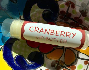 Cranberry Lip Butter ~ Lip Balm ~ Lip Moisturizer ~ Lip Gloss ~ Shea Butter Balm ~ Lip Care