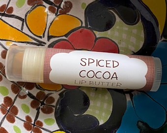 Spiced Cocoa Lip Butter ~ Lip Balm ~ Lip Moisturizer ~ Lip Gloss ~ Shea Butter Balm ~ Lip Care