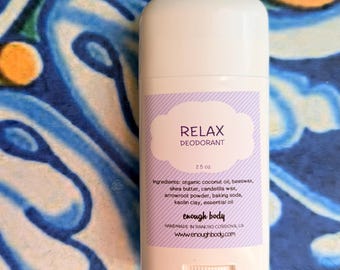Relax Natural Deodorant Stick ~ Aluminum Free Deodorant