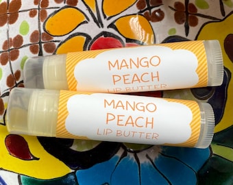 Mango Peach Lip Butter ~ Lip Balm ~ Lip Moisturizer ~ Lip Gloss ~ Shea Butter Balm ~ Lip Care