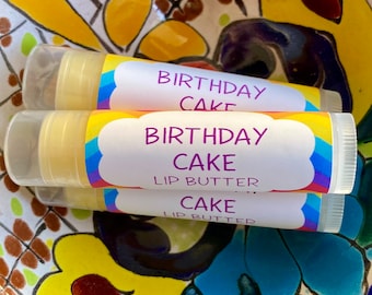 Birthday Cake Lip Butter ~ Lip Balm ~ Lip Moisturizer ~ Lip Gloss ~ Shea Butter Balm ~ Lip Care