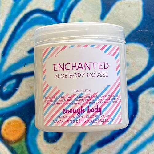 Enchanted Aloe Body Mousse Shea Butter Lotion Aloe Lotion Etsy