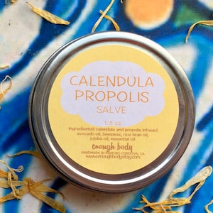 Calendula Propolis Skin Salve ~ Skin Balm ~ Dry Skin Salve/Balm ~ All Purpose Salve