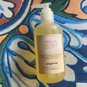 Vanilla Coconut Foaming Shower Oil ~ Body Wash ~ Oil Cleanser