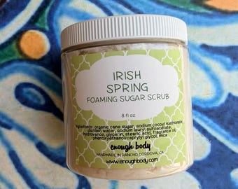 Irish Spring Foaming Sugar Scrub ~ Body Scrub ~ Soap Scrub