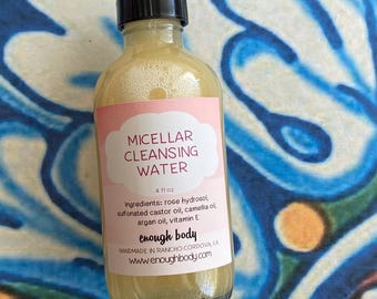 Micellar Water ~ Cleansing Water ~ Facial Toner Water ~ Balancing Water ~ Hydrosol Cleanser ~ Makeup Remover