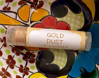 Gold Dust Lip Shimmer ~ Lip Butter ~ Lip Balm ~ Lip Moisturizer ~ Lip Gloss ~ Shea Butter Balm ~ Lip Care
