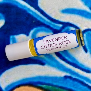 Lavender Citrus Rose Perfume Oil ~ Roll On Oil ~ Vegan Perfume ~ Roll on Perfume ~ Fragrance Oil
