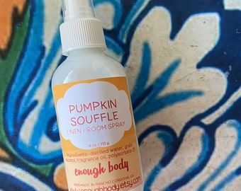 Pumpkin Souffle Linen and Room Spray ~ Room Mist ~ Air Freshener ~ Fragrance Mist