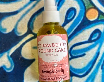 Strawberry Pound Cake Body Oil ~ Dry Oil ~ Moisturizing Body Oil ~ Spray Oil ~ Body Spray