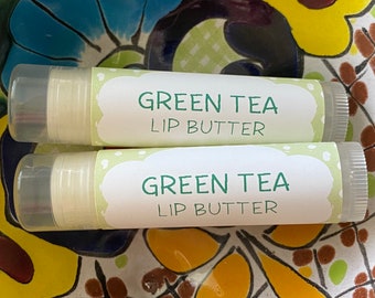 Green Tea Lip Butter ~ Lip Balm ~ Lip Moisturizer ~ Lip Gloss ~ Shea Butter Balm ~ Lip Care