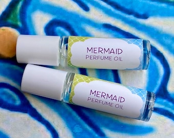 Mermaid Perfume Oil ~ Roll On Oil ~ Vegan Perfume ~ Roll on Perfume ~ Fragrance Oil