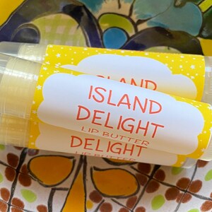 Island Delight Lip Butter ~ Lip Balm ~ Lip Moisturizer ~ Lip Gloss ~ Shea Butter Balm ~ Lip Care