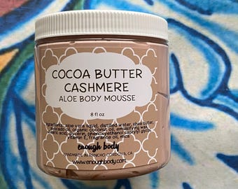 Cocoa Butter Cashmere Aloe Body Mousse ~ Shea Butter Lotion ~ Aloe Lotion ~ Body Cream ~ Body Mousse ~ Body Butter