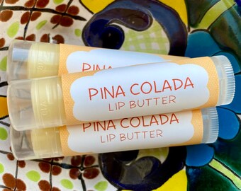 Pina Colada Lip Butter ~ Lip Balm ~ Lip Moisturizer ~ Lip Gloss ~ Shea Butter Balm ~ Lip Care