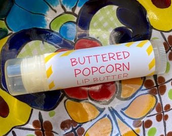 Buttered Popcorn Lip Butter ~ Lip Balm ~ Lip Moisturizer ~ Lip Gloss ~ Shea Butter Balm ~ Lip Care