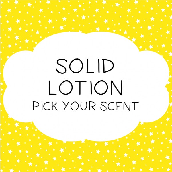 Solid Lotion Bar - Choose Your Scent ~ Body Bar ~ Massage Lotion Bar ~ Cuticle Cream