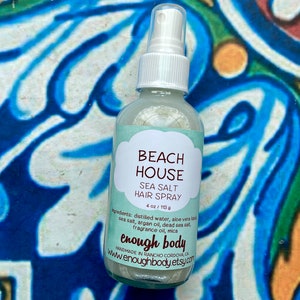 Beach House Sea Salt Hair Spray ~ Texture Spray ~ Hair Mist ~ Scented Hair Spray ~ Salt Spray ~ Beach Waves Spray~ Hair Perfume