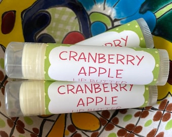 Cranberry Apple Lip Butter ~ Lip Balm ~ Lip Moisturizer ~ Lip Gloss ~ Shea Butter Balm ~ Lip Care