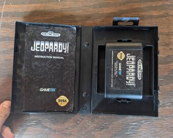 Sega Genesis Jeopardy Complete in Box with Manual Video Game Cartridge Tested Working