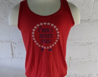 Vintage 80s Ohio State Fair Tank Top 1988 Small