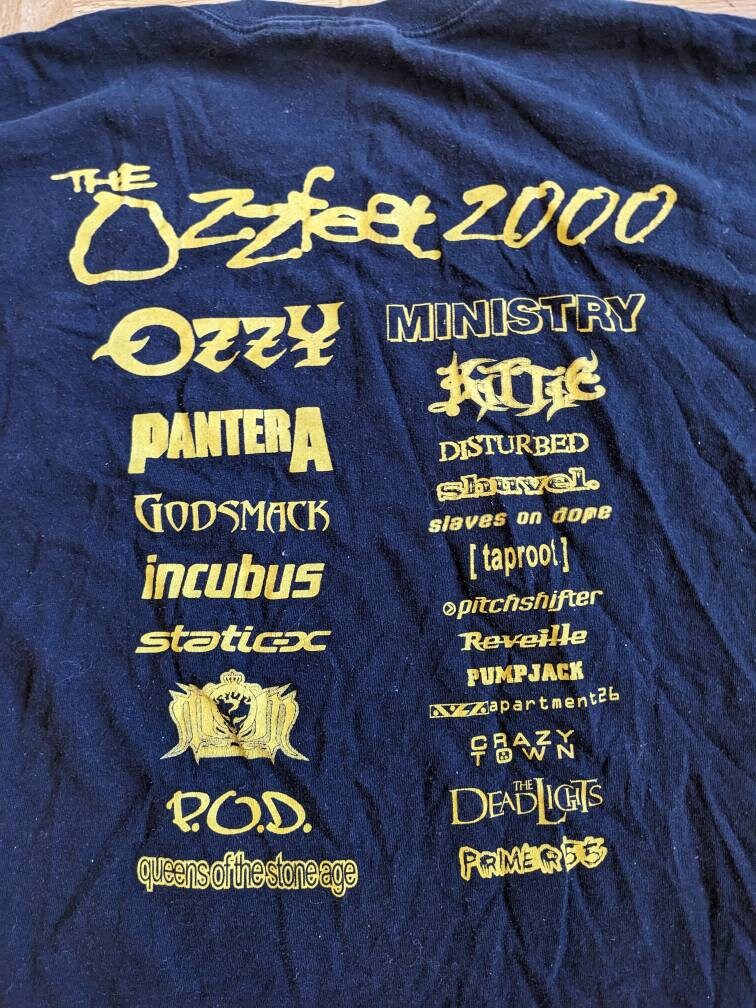 OZZFEST Tシャツ　2000年 Ozzy Osbourne Ozzfest Vintage 2000 Concert T Shirt Unisex