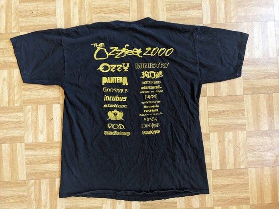 Vintage 2000 Ozzfest Concert T Shirt Double Sided… - image 4