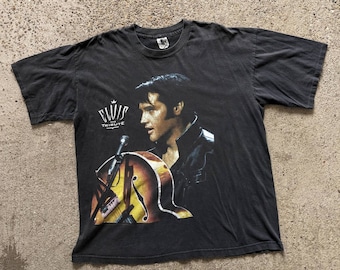 Vintage 90s 1994 Elvis Presley The Tribute Memphis Tennessee Concert T Shirt Harrah's Casino Gem Tag XL Single Stitch