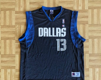 Vintage Steve Nash Dallas Mavericks Champion Basketball Jersey Sz 44 Large NBA #13