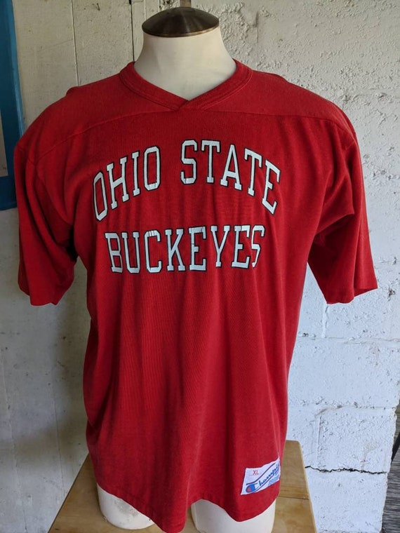 Vintage 80s Ohio State University Buckeyes OSU Football Jersey