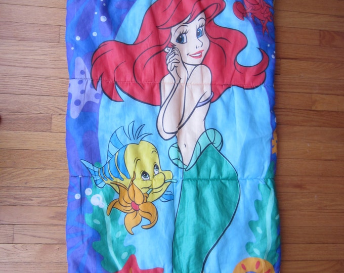 Vintage Disney the Little Mermaid Sleeping Bag Etsy