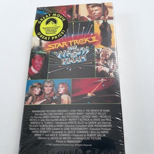 Vintage Star Trek II The Wrath of Khan-VHS tape-pre owned
