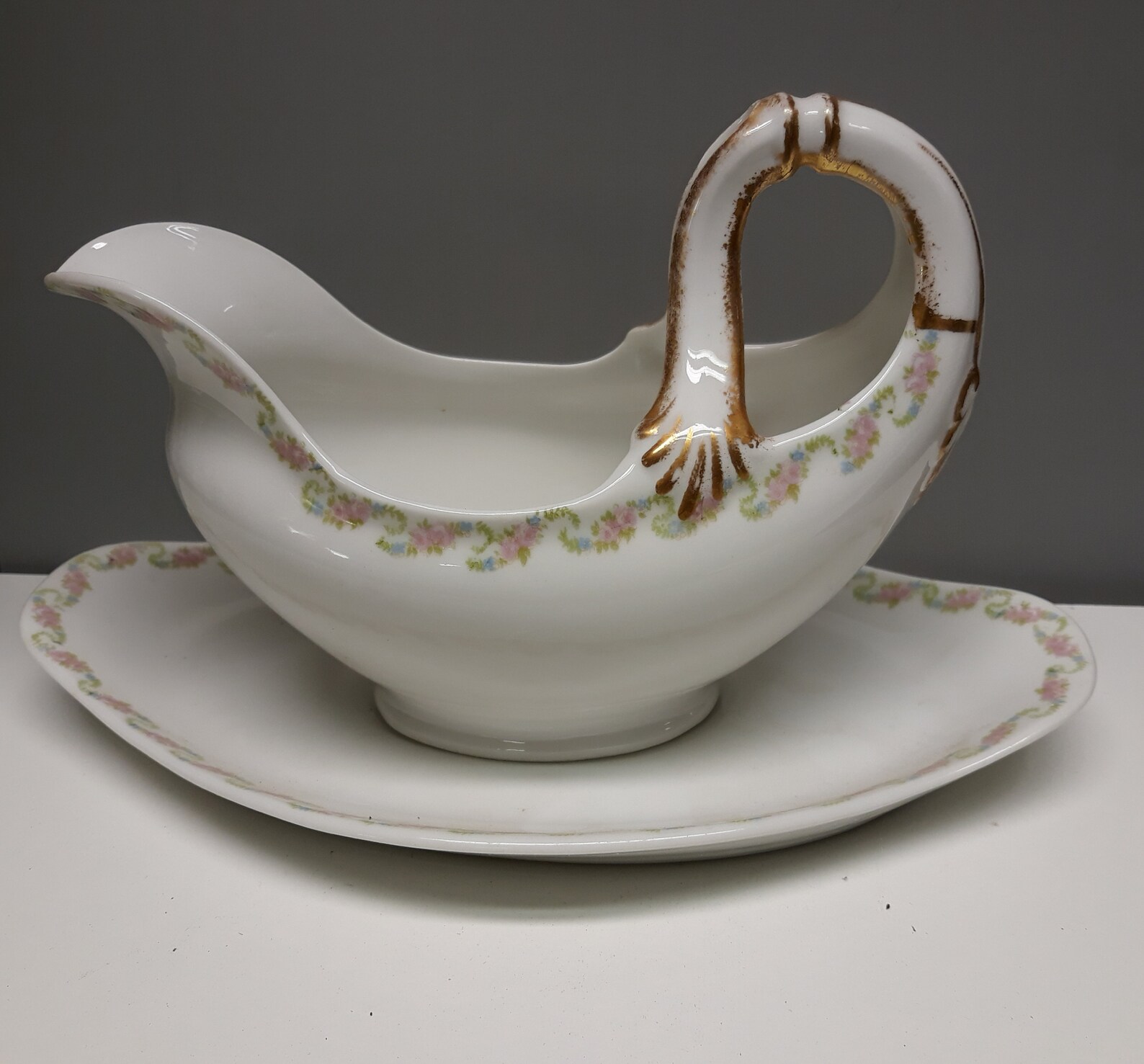 Vintage Limoges Gravy Boat With Plated&c Bernardaudfrance Etsy