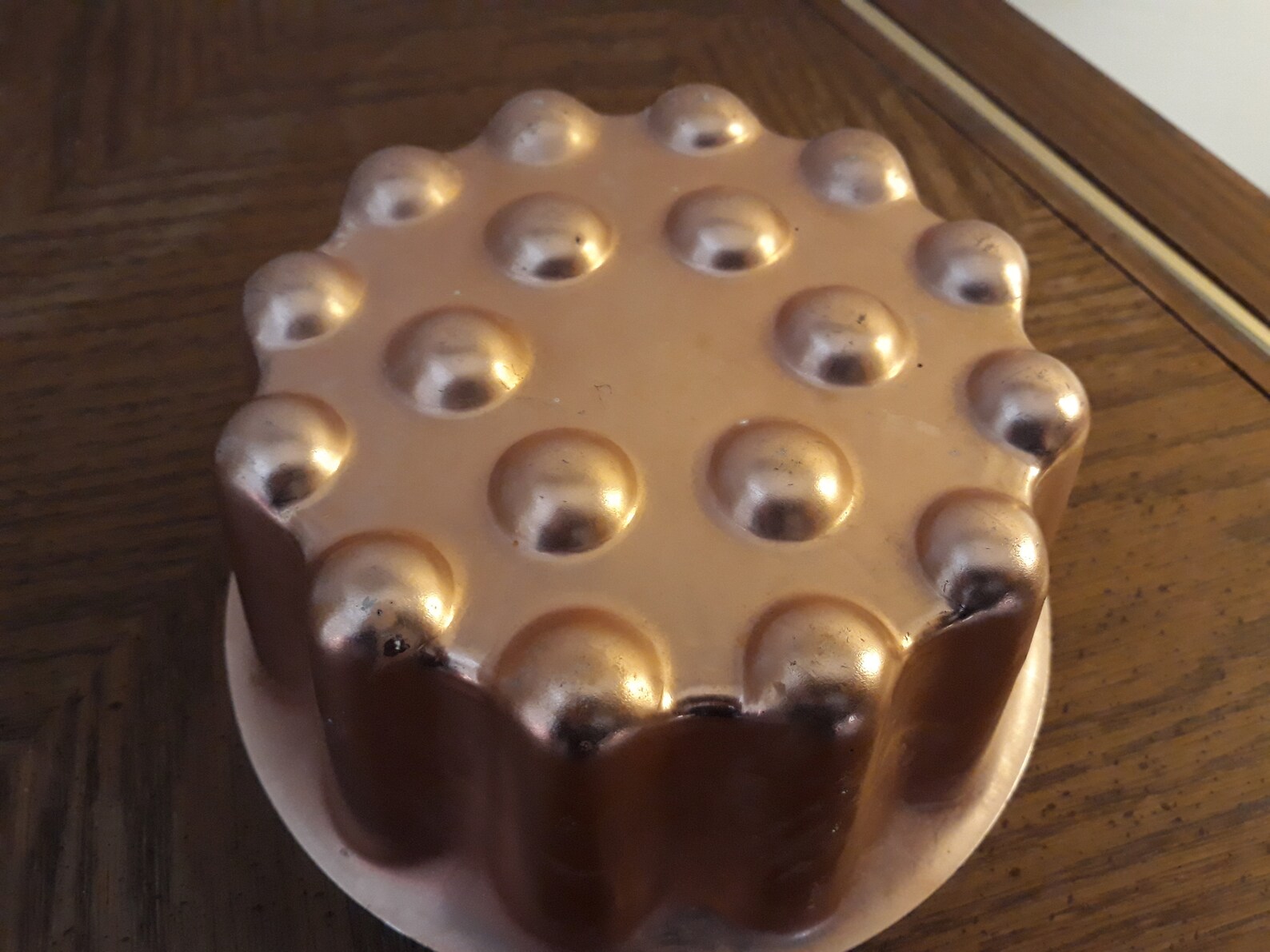 Vintage Copper Color Jello Moldholds 4 Cupsfluted Edges Etsy