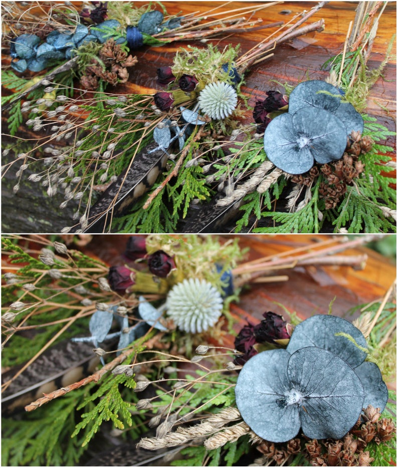 Bud Vase Bouquet Bud Vase Arrangement Navy Blue Bouquet Etsy