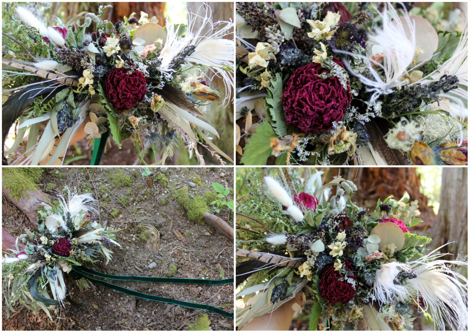Dried Flower Bouquet Dried Bridal Bouquet Greenery Bouquet Etsy