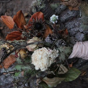 Bridesmaid Wisp Bouquet, dried flower bouquet, dried flower nosegay, lavender bouquet, bridesmaid bouquet, rustic bouquet, blush bouquet
