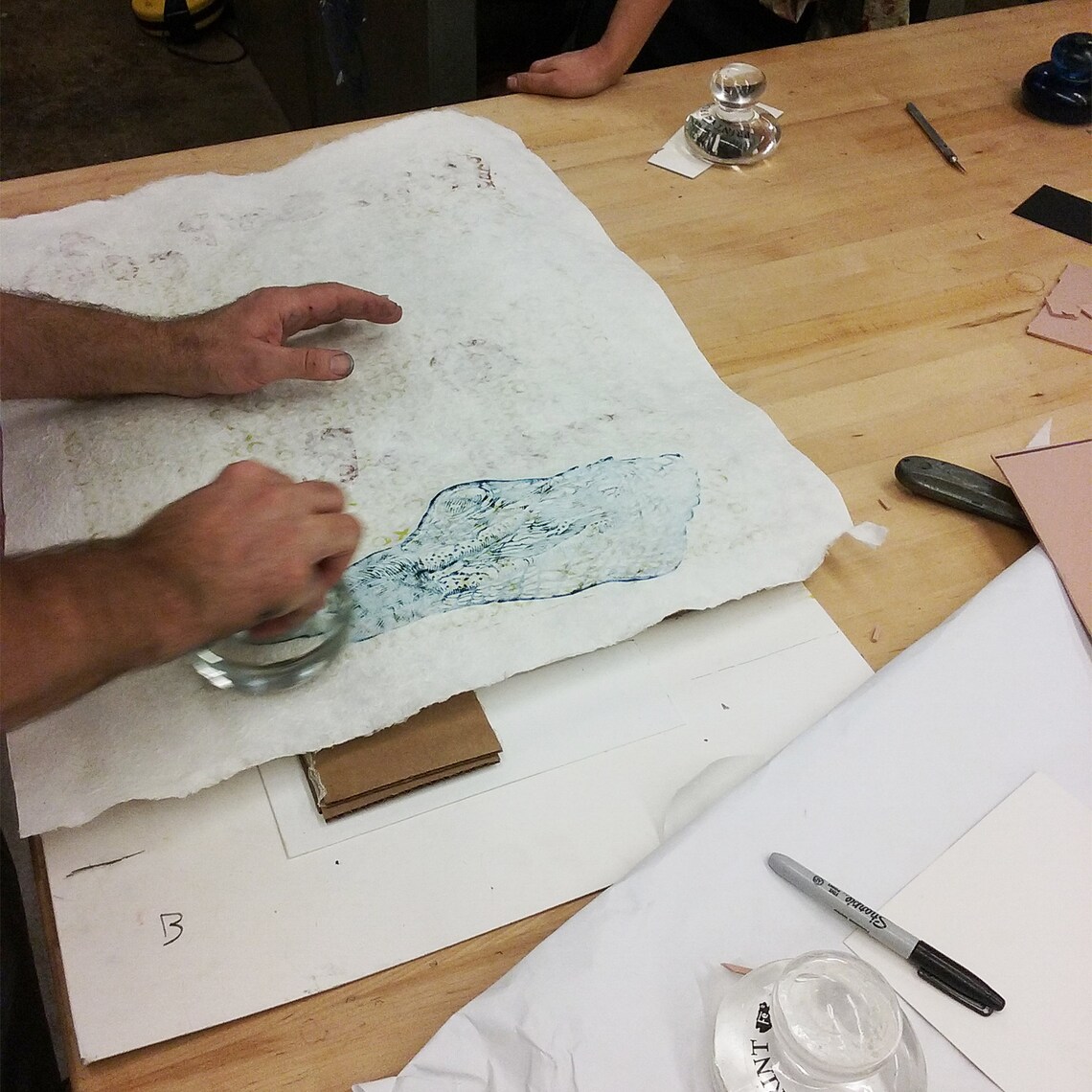 Pro A Glass Printmaking Bären Baren Tool Hand Printing Etsy